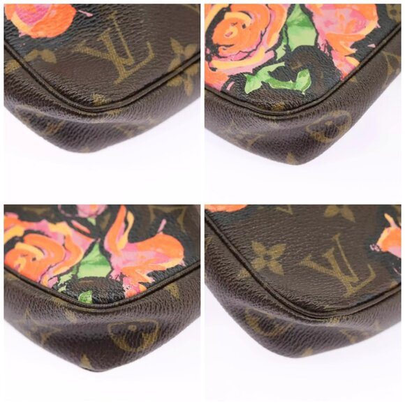 LOUIS VUITTON Monogram rose Pochette Accessoires Pouch authentic - Picture 16 of 16